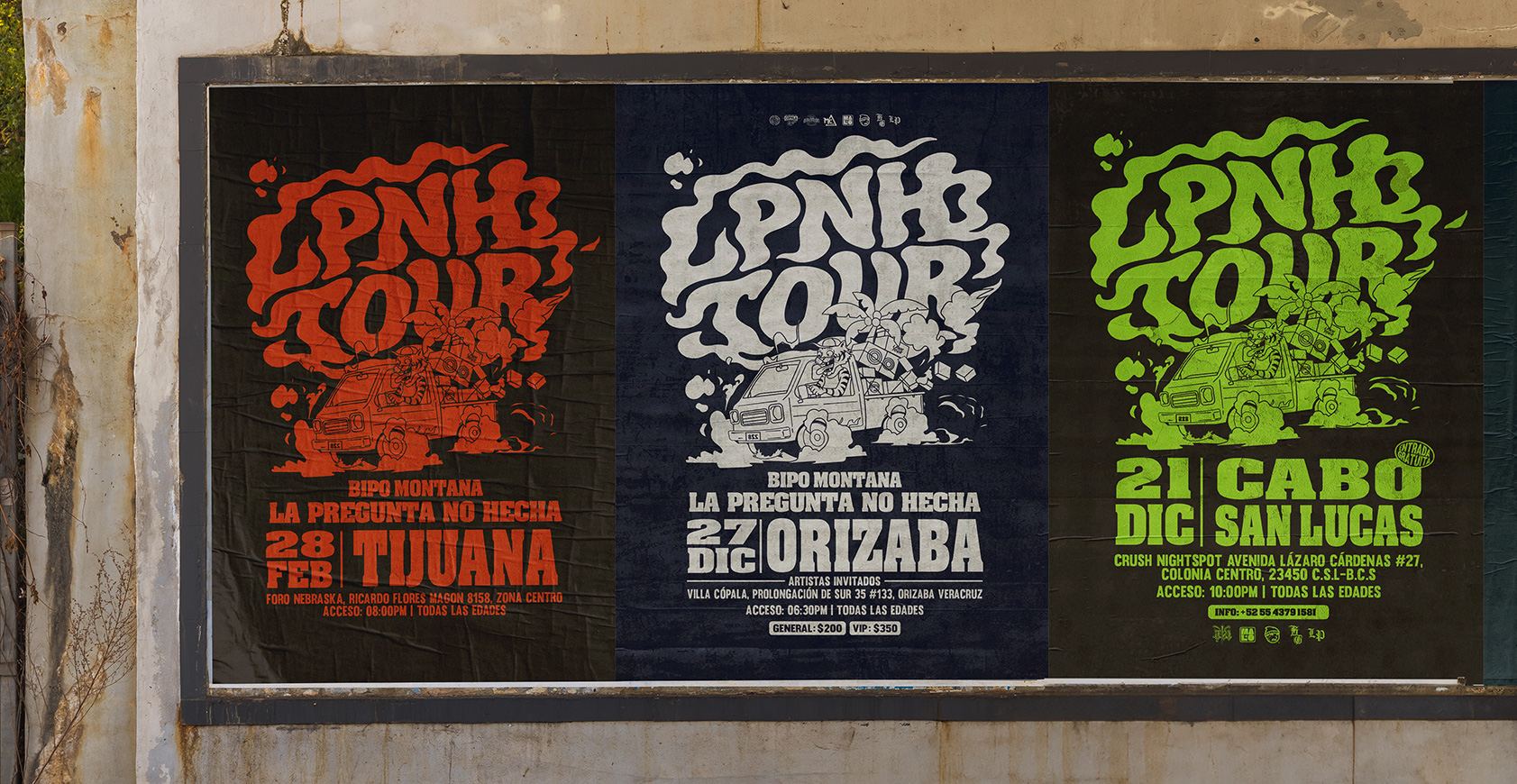 posters de la gira